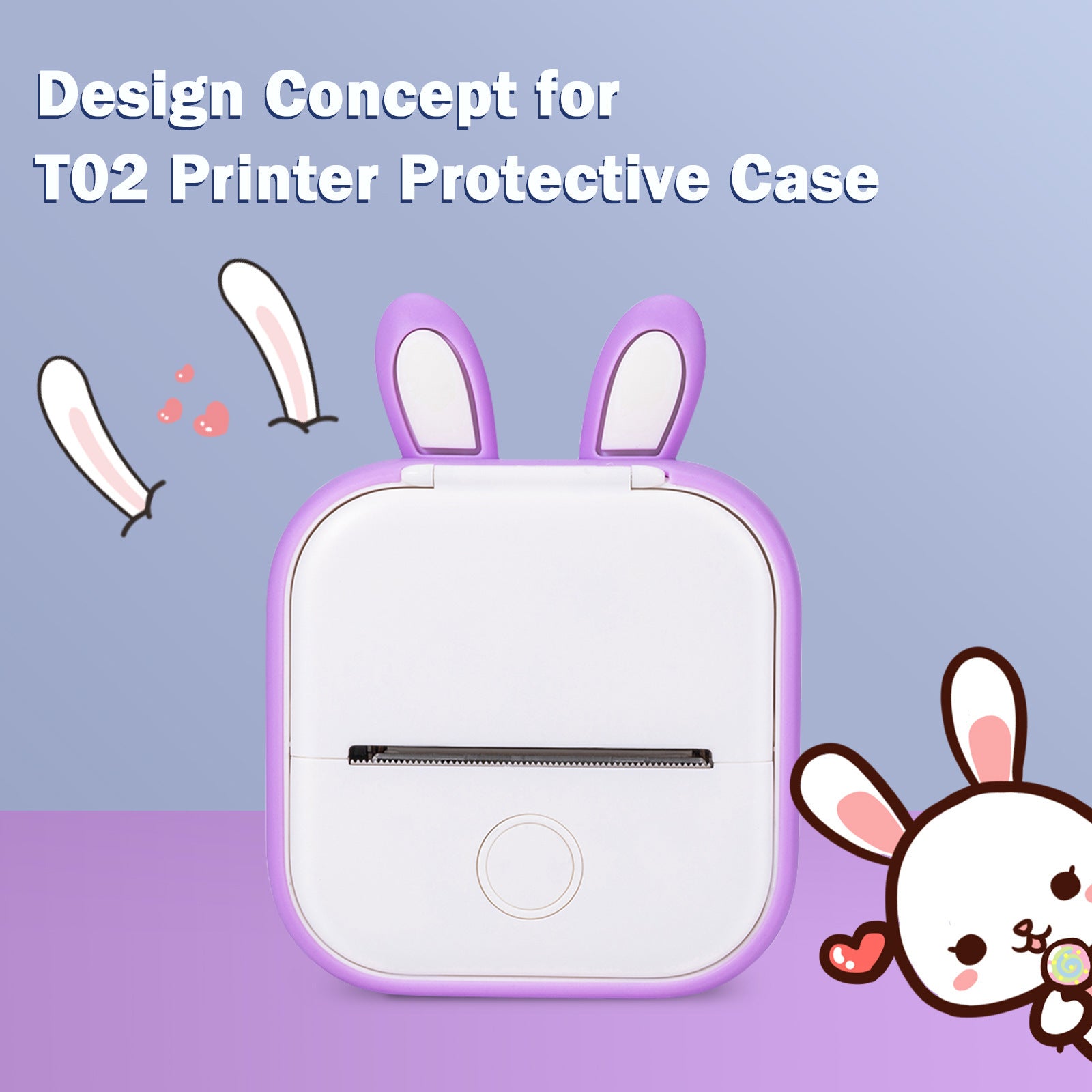 Durable silicone printer cover case