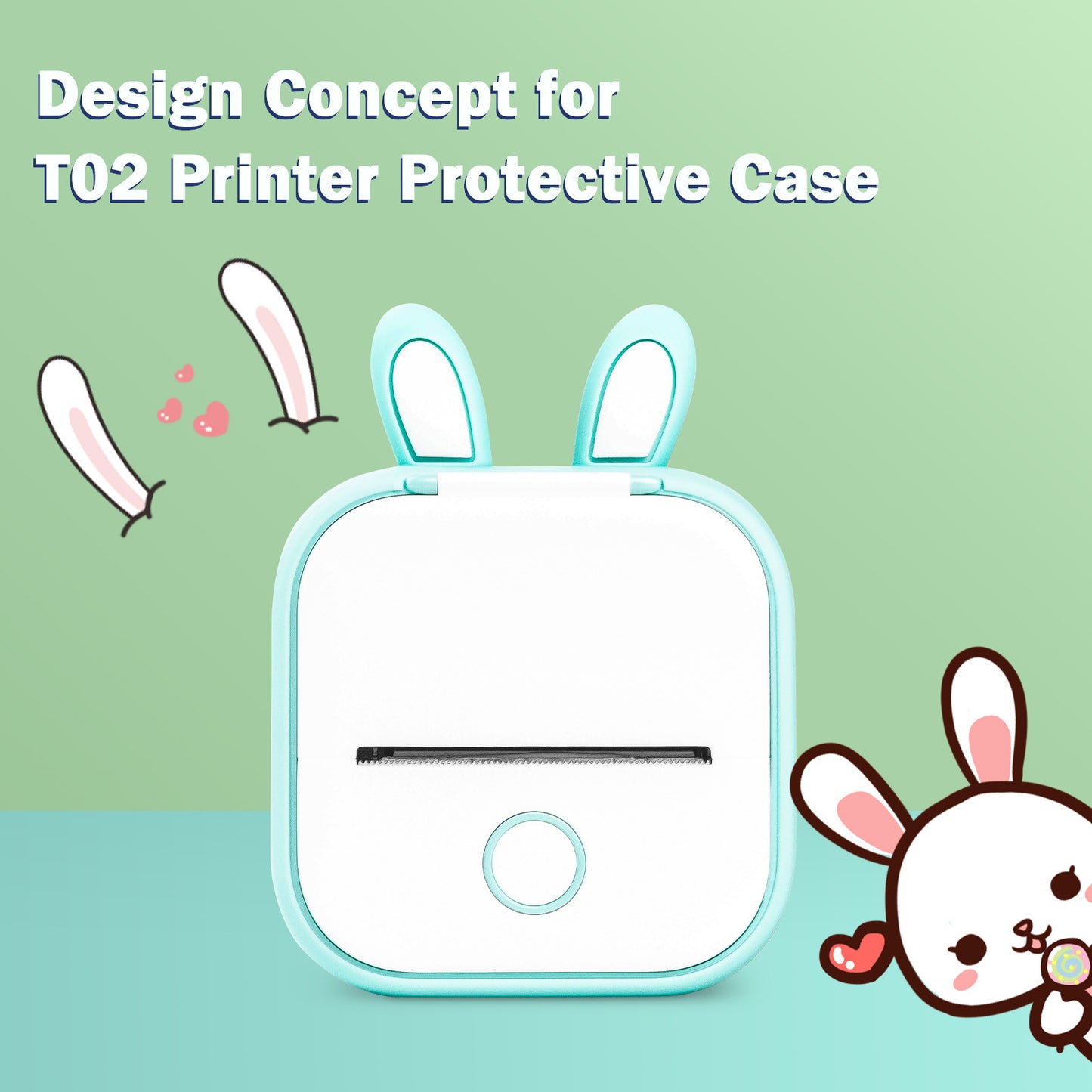 Durable silicone printer cover case